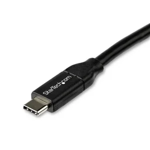 StarTech.com Cable USB C Macho – USB C Macho, 2 Metros, Negro USB2C5C2M CON CAPACIDAD PD 5A USB 2.0