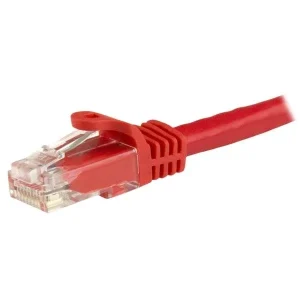 StarTech.com N6PATC1MRD Cable Patch Cat6 UTP sin Enganches RJ-45 Macho – RJ-45 Macho, 1 Metro, Rojo CAT6 ETHERNET RJ45 SNAGLESS