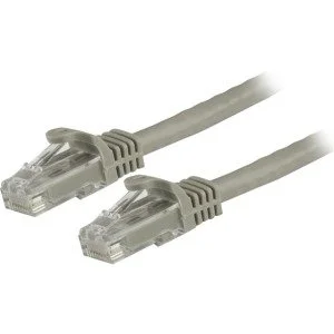 Startech.com N6PATC3MGR Cable Patch Cat6 UTP sin Enganches RJ-45 Macho – RJ-45 Macho, 3 Metros, Gris CAT6 ETHERNET RJ45 SNAGLESS