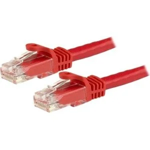 StarTech.com N6PATC3MRD Cable Patch Cat6 UTP sin Enganches RJ-45 Macho – RJ-45 Macho, 3 Metros, Rojo CAT6 SNAGLESS ROJO RJ45
