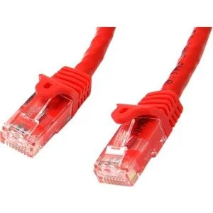 StarTech.com N6PATC2MRD Cable Patch Cat6 UTP sin Enganches RJ-45 Macho – RJ-45 Macho, 2 Metros, Rojo CAT6 ETHERNET RJ45 SNAGLESS