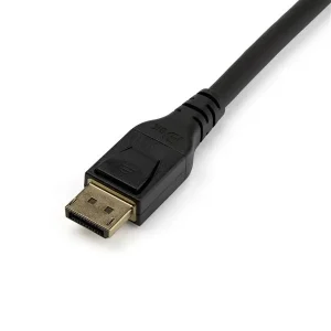 StarTech.com Cable DisplayPort 1.4 – 5m – Certificado VESA – 8K@60Hz – HBR3 – HDR – Cable DP14MM5M de Pantalla DP a DP – Cable DisplayPort de 8K – Cable for Computadora de escritorio, Monitor, TV, Proyector, Dispositivo de audio/vídeo, Reproductor de seńalización digital – 32.4Gbit/s – Admite hasta7680 x 4320 – Apantallado – Níquel Conector chapado – VW-1 – 28 AWG – Negro CABLE DISPLAYPORT 1.4 DE 5MVESACERTIFIED 8K60HZ HBR3