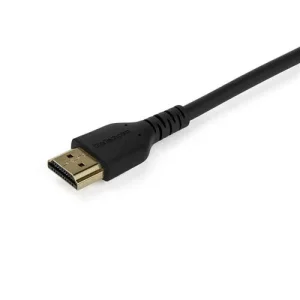 StarTech.com Cable HDMI con Ethernet de Alta velocidad de 1m – 4K 60Hz – Cable HDMI 2.0 Premium – Para Uso en Pantallas o TVs () – Cable for Dispositivo de audio/vídeo, TV, Monitor – 18Gbit/s – Admite hasta3840 x 2160 – Apantallado – Oro Conector chapado – 30 AWG – Negro CABLE HDMI CON ETHERNET DE ALTVELOCIDAD DE 1M – 4K 60HZ