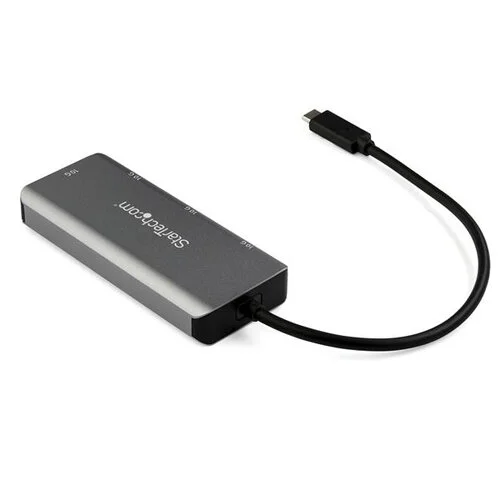 Adaptador HUB USB-C – 2 USB 3.1 – 2 USB-C – 10Gbps – Negro/Gris 2X USB-A § 2X USB-C – 10GBPS