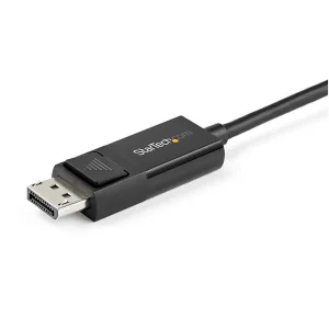 StarTech.com CDP2DP2MBD Cable DisplayPort Macho – USB C Macho, 2 Metros, Negro LAYPORT – 2M – BIDIRECCIONAL – 8K