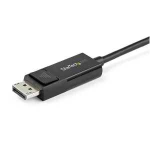 StarTech.com Cable CDP2DP1MBD de 1m USB C a DisplayPort 1.2 de 4K a 60Hz – Cable Adaptador de Video Bidireccional USB-C a DP Reversible – HBR2/HDR – Cable for Dispositivo de audio/vídeo, Monitor, MAC, Amplificador, Portátil, Dispositivo móvil – 32.4Gbit/s – Admite hasta3840 x 2160 – Negro CABLE CONVERTIDOR USB-C A DISPLAYPORT – 1M – BIDIRECCIONAL – 8K