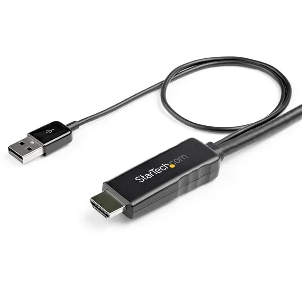 StarTech.com HD2DPMM2M Cable HDMI Macho – DisplayPort Macho, 2 Metros, Negro 2M – ALIMENTADO POR USB – 4K 30HZ