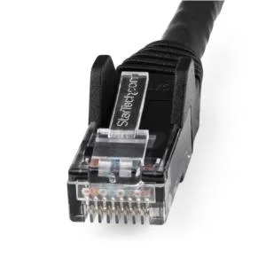 StarTech.com Cable Ethernet Cat 6 N6LPATCH5MBK de 5 Metros – LSZH – Cable de Red Patch CAT6 UTP RJ45 PoE de 100W 10 GbE Sin Enganches Negro, ETL – Cable for Dispositivo de red, Servidor, Router, Dispositivo de Almacenamiento NAS, Dispositivo VoIP, Dispositivo compatible con PoE, Portátil, Cámara de seguridad – 10Gbit/s – Cable de conexión – Oro Contacto chapado – LSZH – 24 AWG – Negro CABLE ETHERNET CAT 6 DE 5MLSZH PATCH UTP SIN ENGANCHES NEGRO