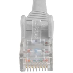 CABLE 15M StarTech.com N6LPATCH15MGR DE RED ETHERNET UTP RJ45 SNAGLESS GRIS