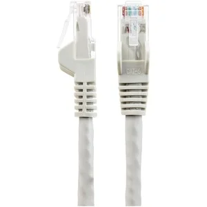 CABLE 15M StarTech.com N6LPATCH15MGR DE RED ETHERNET UTP RJ45 SNAGLESS GRIS