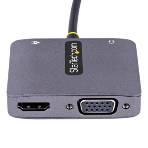 ADAPTADOR StarTech.com 122-USBC-HDMI-4K-VGA DE VIDEO USBC A HDMI VGA 4K HDR PD 3.0 DE 100W