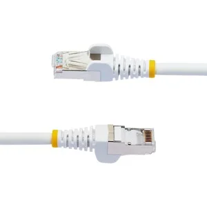 CABLE 1.8M StarTech.com NLWH-6F-CAT6A-PATCH DE RED CAT6A BLANCO SNAGLESS POE 100W RJ45