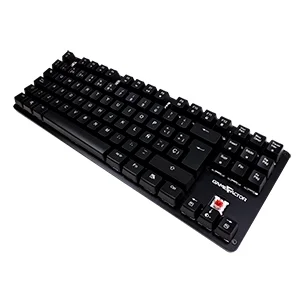 Teclado Gaming Game Factor Vorago KBG500 – Cable Conectividad – USB Interfaz – Español – Negro – Mecánico Llave KBG500-RD de contacto – 88 Tecla – Windows MECANICO KBG500 SWITCHES RED