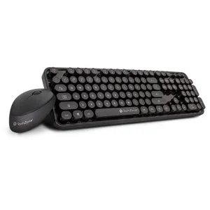COMBO Otros TZ19COMB01-INA MOUSE Y TECLADO INALAMBRICO TECHZONE RETRO