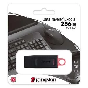 USB DTX/256GB 3.2 MEMORIA 256GB GEN1 DT EXODIA (NEGRA) USB 3.2 MEMORIA 256GB GEN1 DT EXODIA (NEGRA)