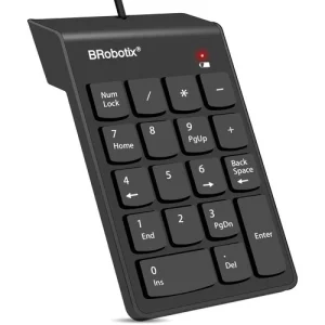 BROBOTIX Probotix 963234 TECLADO NUMÉRICO USB – Alambrico Mac Windows TECLADO USB NUMERICO NEGRO BROB OTIX