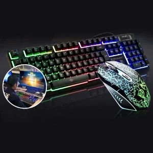 TECLADO 458977 COMBO USB ILUMINADO NEG RO TECLADO COMBO USB ILUMINADO NEG RO