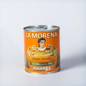 Rajas verdes la morena 800 gr