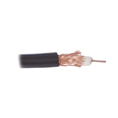 ( Precio por metro ) Cable RG59, conductor central VIAKON RG59USYSCOB de alambre de cobre calibre 20, blindado de malla trenzada de cobre 80%, aislante de polietileno sólido. Hasta agotar existencias