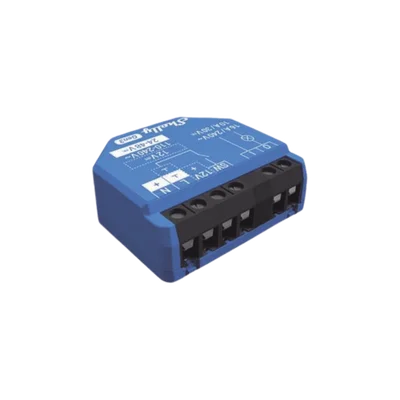 Relevador inalámbrico inteligente 16A, 110-230 V, 1 salida SHELLY SHELLY1GEN3 de contacto seco, compatible con asistente de voz Alexa, Google Home