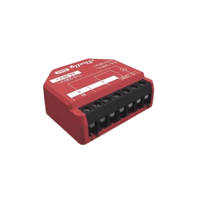 Relevador inalámbrico inteligente 16A, 110-230 V, medición SHELLY SHELLY1PMGEN3 de consumo, compatible con asistente de voz Alexa, Google Home