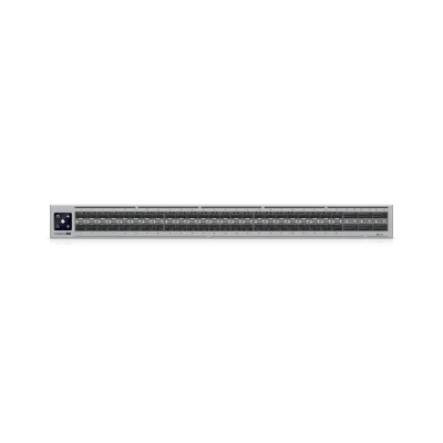 UniFi Switch Enterprise Campus Aggregation, Capa 3, 48 puertos Etherlighting SFP28 UBIQUITI ECS-AGGREGATION de 25G, 6 puertos QSFP28 de 100G, 5 abanicos, ruteo dinámico BGP, doble fuente redundante, alta disponibilidad, enlace multichasis (MC-LAG)